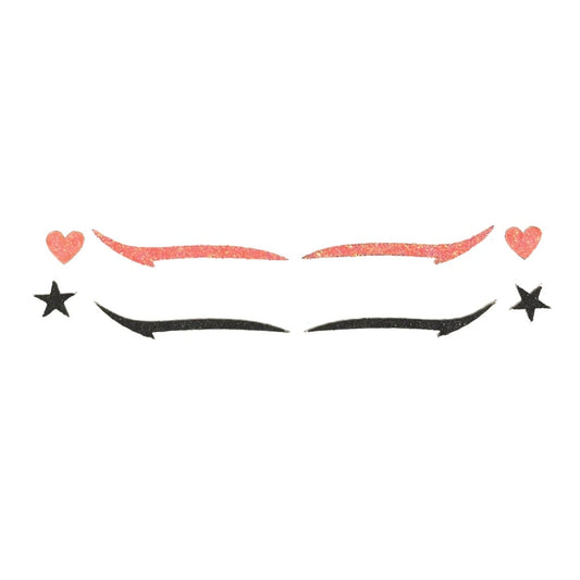 Gabi Petry Have Fun SELENE – Basic Black with Stars & Orange with Delicate Hearts – Shine Bright (2 pairs)