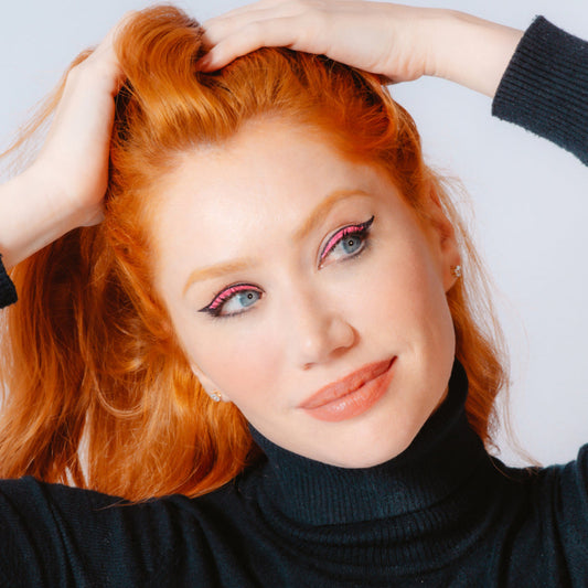 Gabi Petry FNeon Duo AMBER – Adhesive Eyeliner Set with Black Contour (2 Pairs)