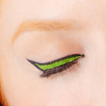 Eyeliner Sticker – Neon Duo AMBER (2 Pairs) Neon Yellow & Hot Pink with Black Contour