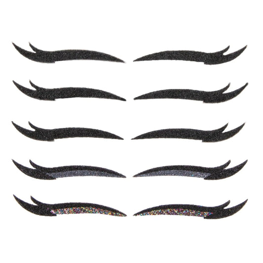 Eyeliner Sticker – Mix Exclusive BRENDA (5 Pairs) Double-Ended Black Cat Eye