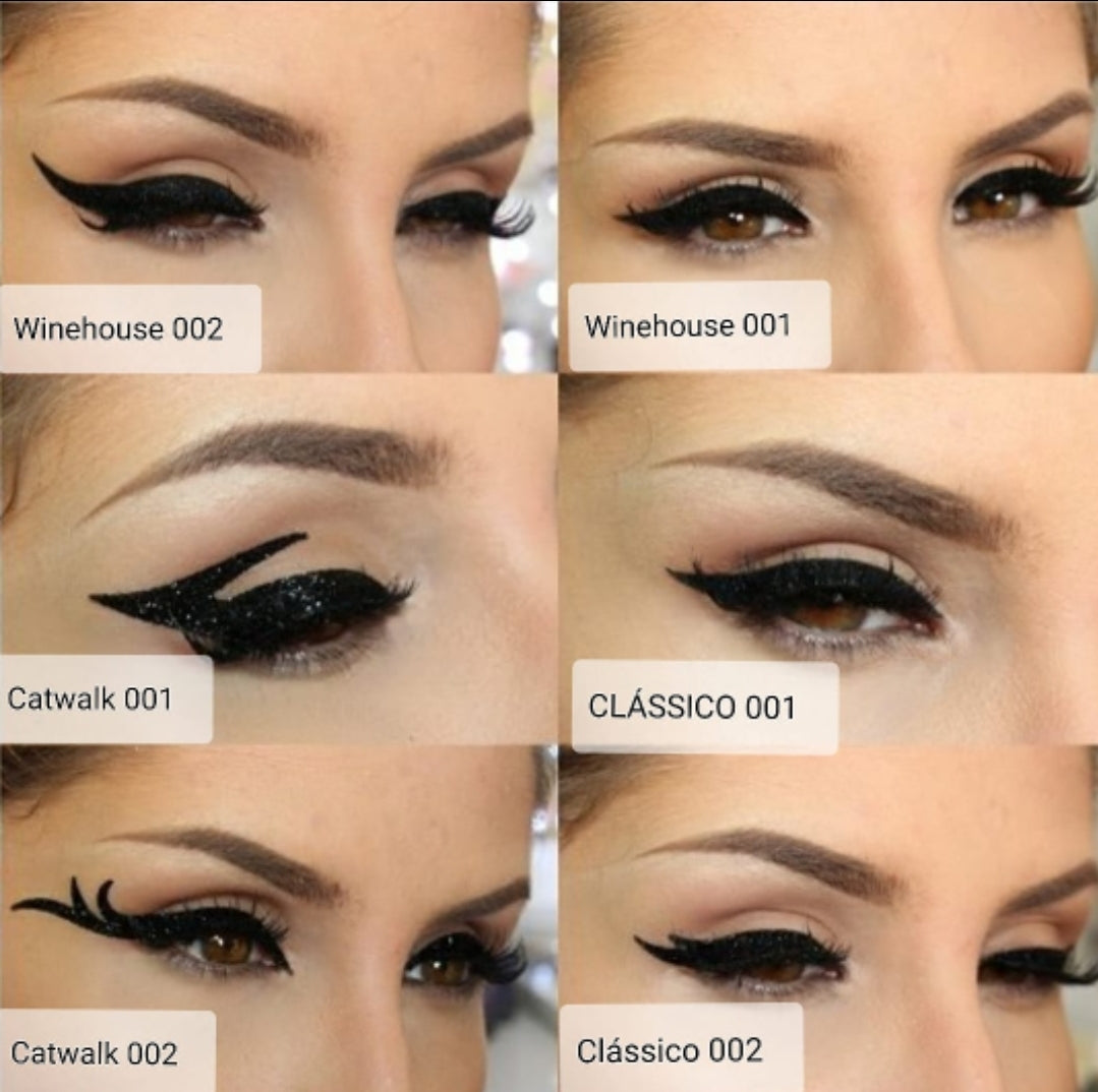 Eyeliner Sticker Meow Black 6 Pairs