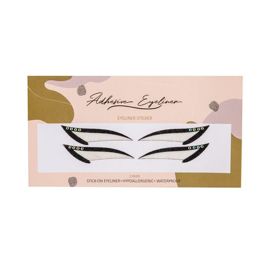 Anita Cat w/ Strass - Black and Pearl 2 Pairs