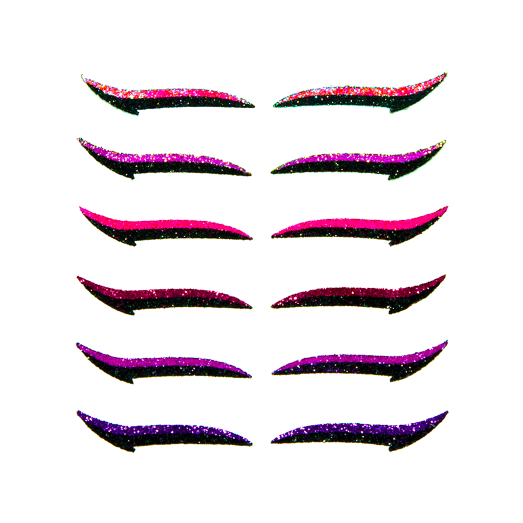 CLASSIC Shades of PINK Eyeliner Sticker- 6 pairs