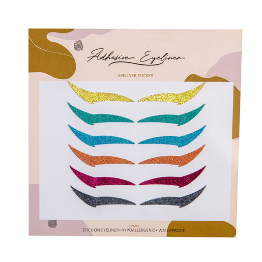 Eyeliner Sticker Meow Matte Colorful 6 Pairs