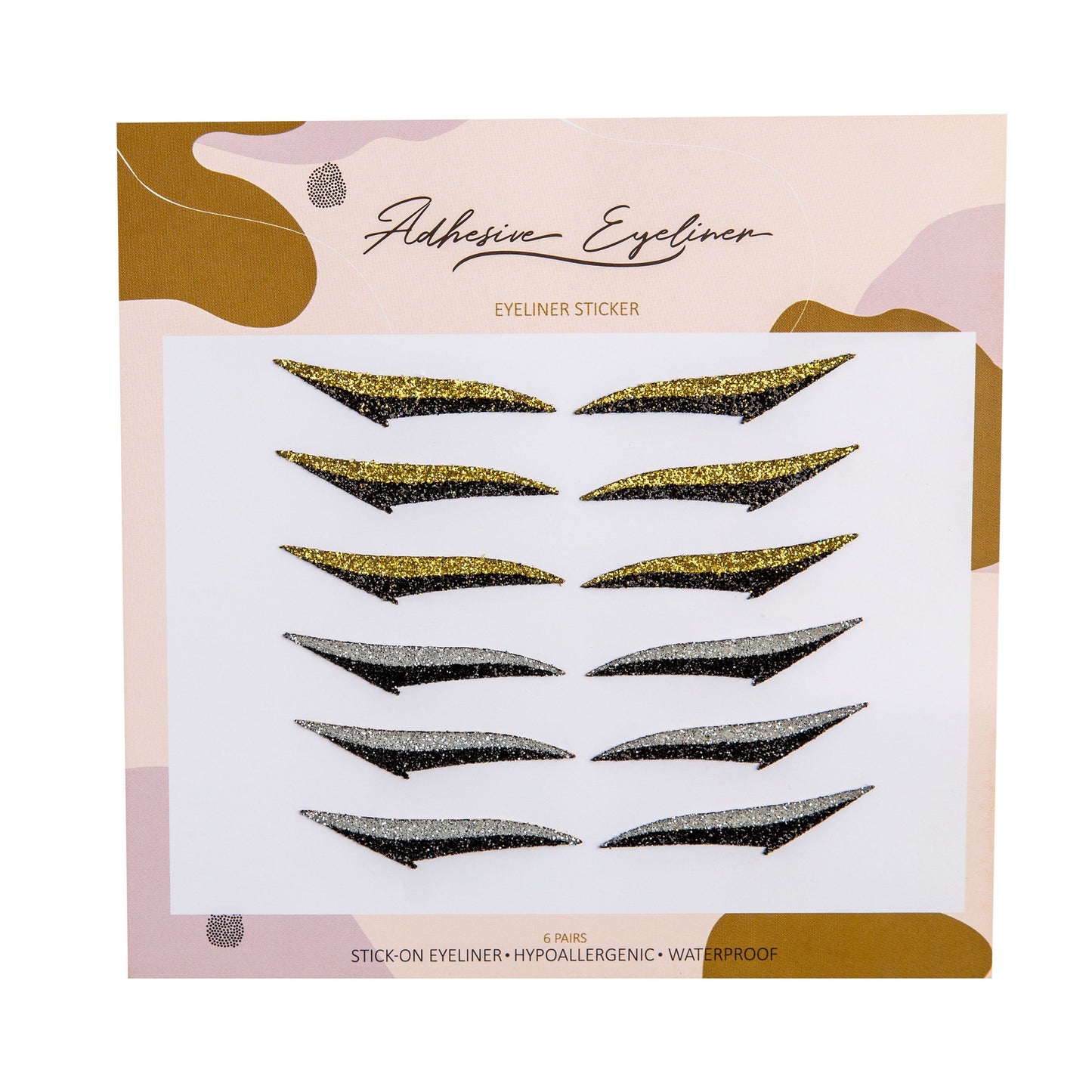 Winehouse Gold & Silver - Eyeliner sticker 6 Pairs