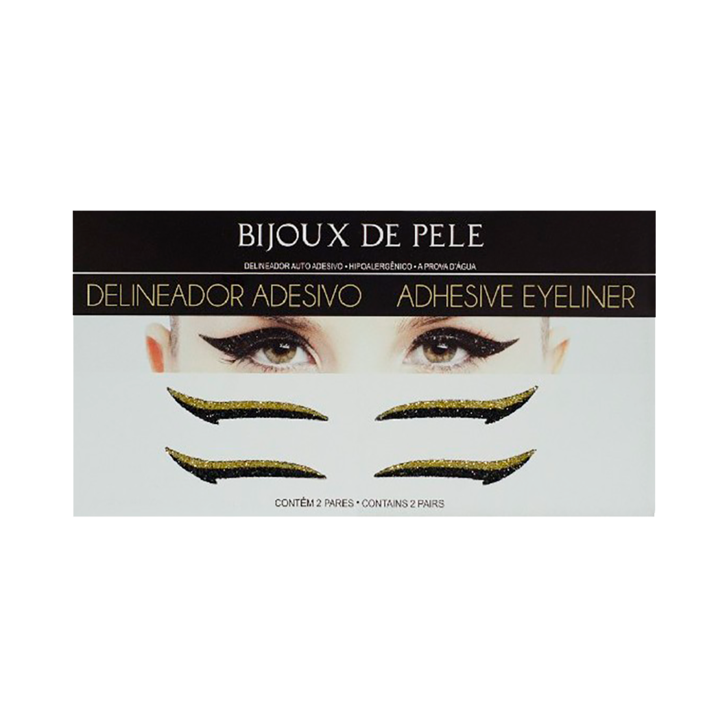The Eyeliner Sticker Black and Gold CLASSIC - 2 pairs