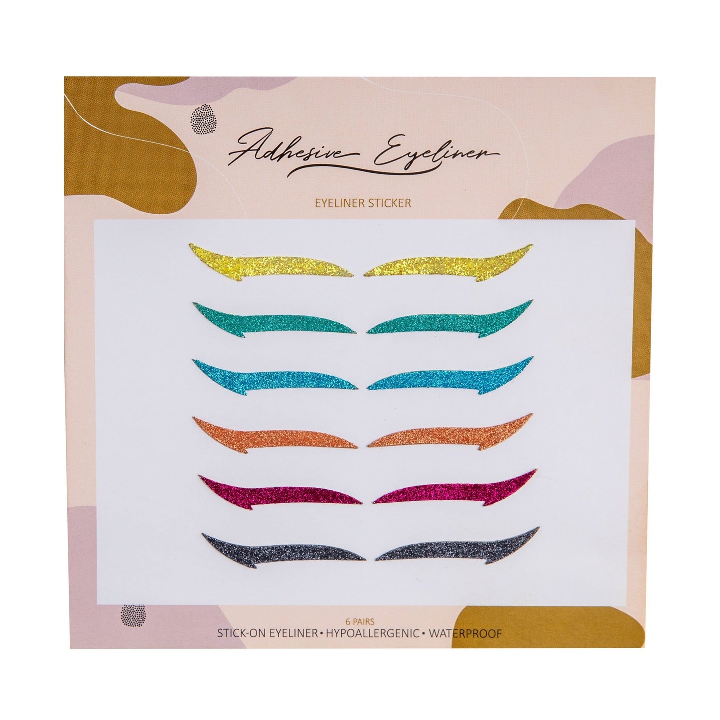 Eyeliner Sticker Classic Matte Colors 6 Pairs