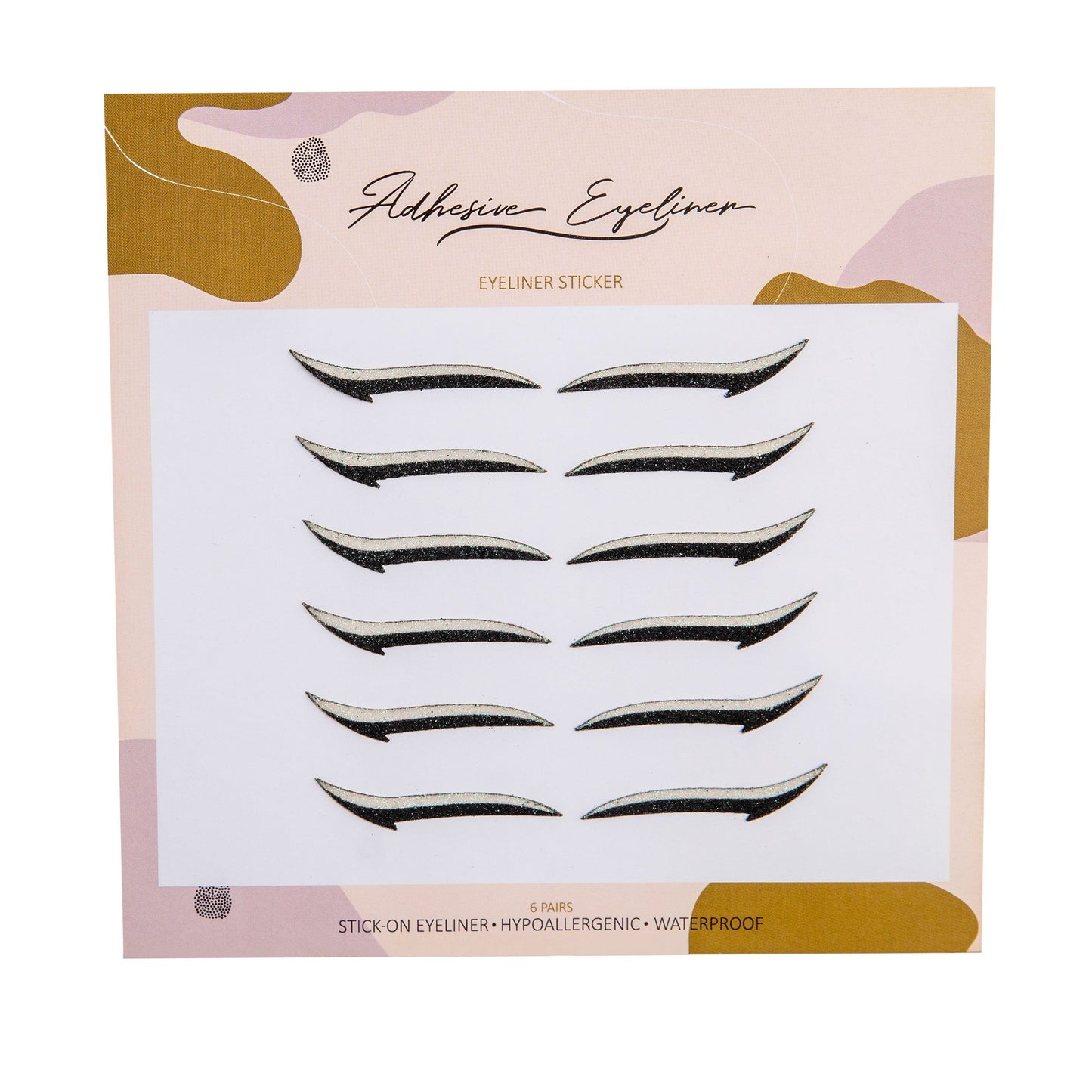 CLASSIC Black & White Eyeliner Sticker - 6 pairs