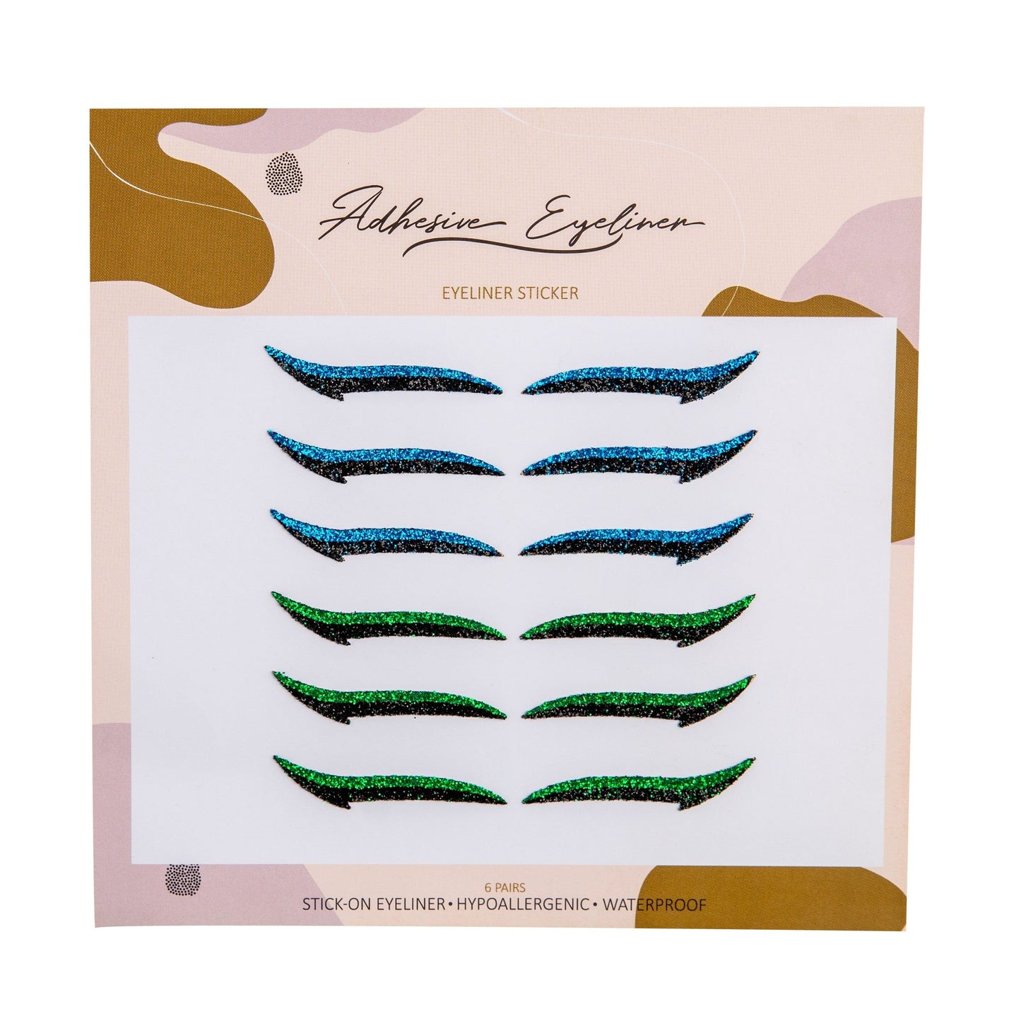 Classic Blue & Green - Eyeliner Sticker 6 Pairs