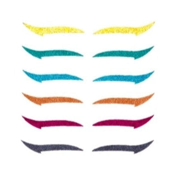 Eyeliner Sticker Classic Matte Colors 6 Pairs