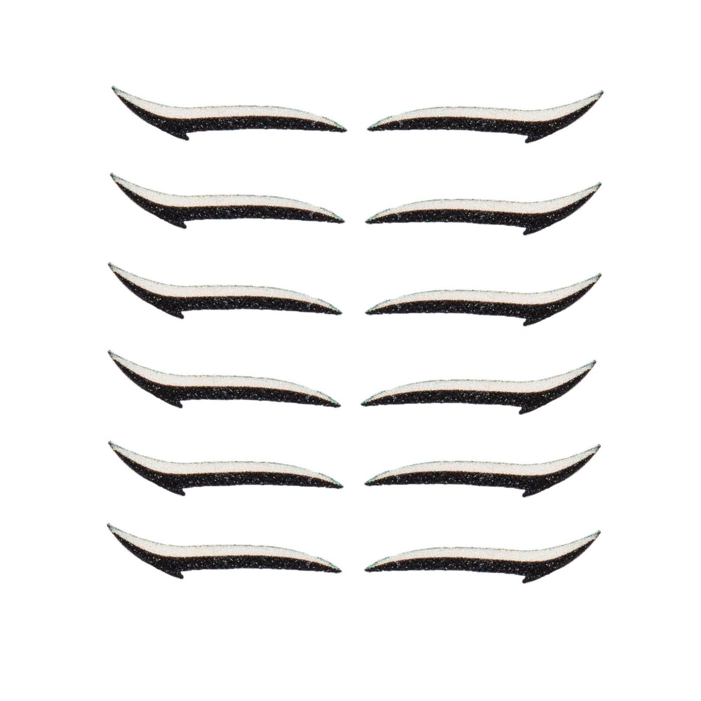 Classic Black & White - Eyeliner Sticker 6 Pairs