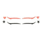 Gabi Petry Have Fun– Basic Black with Stars & Orange with Delicate Hearts – Shine Bright!