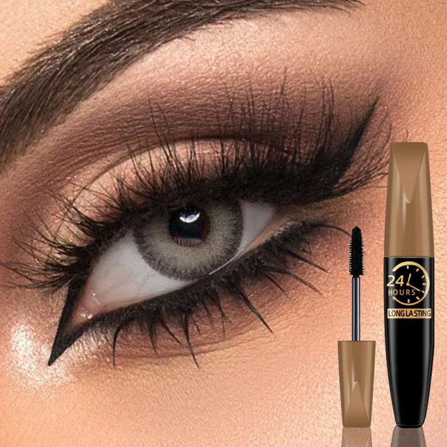 5D Waterproof Black Mascara | Silk Fiber, Length & Volume