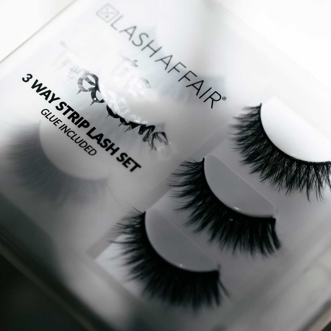 Lash Affair The Threesome – 3-Pair Lash Set with Glue