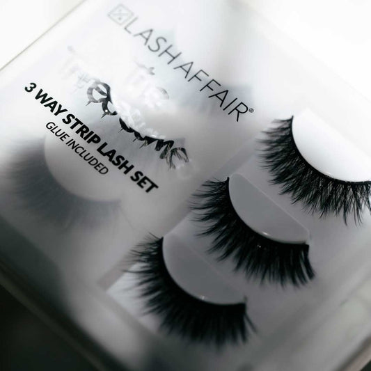 Lash Affair The Threesome – 3-Pair Lash Set with Glue