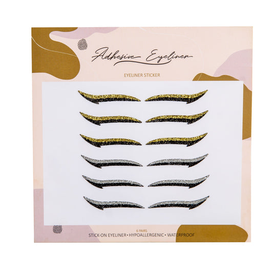 Classic Gold & Silver - Eyeliner Sticker 6 Pairs