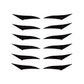 BLACK WINEHOUSE Eyeliner Sticker  - 6 pairs
