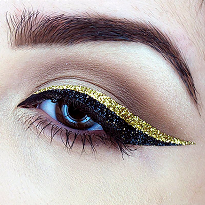 The Eyeliner Sticker Black and Gold CLASSIC - 2 pairs