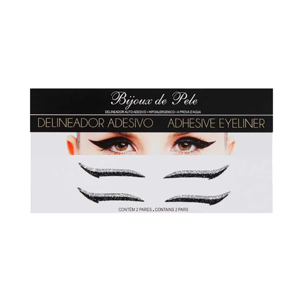 The  Eyeliner Sticker Black and Silver CLASSIC - 2 pairs