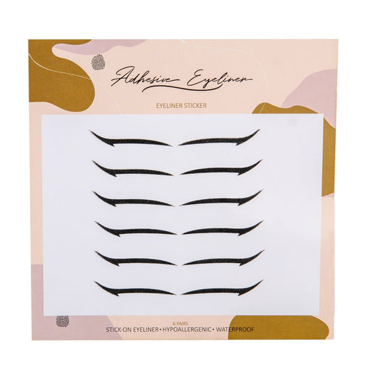 BLACK BASIC Eyeliner Sticker  - 6 pairs