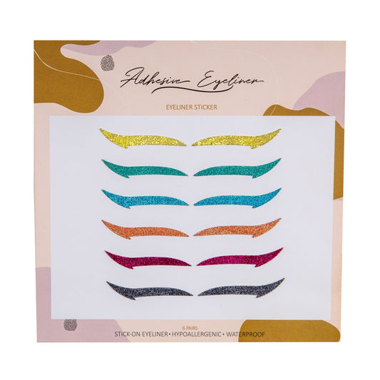 CLASSIC MATTE COLORS Eyeliner Sticker - 6 pairs
