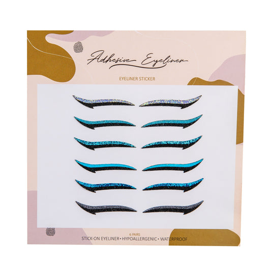 Classic Shades of Blue - Eyeliner Sticker 6 Pairs