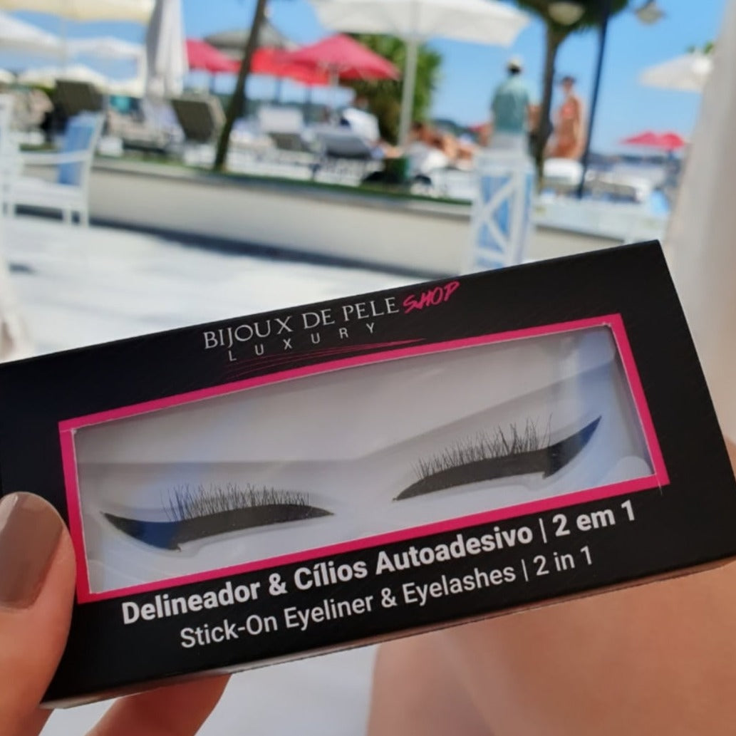 Stick-On Liner & Lashes   2 in 1 - Classic