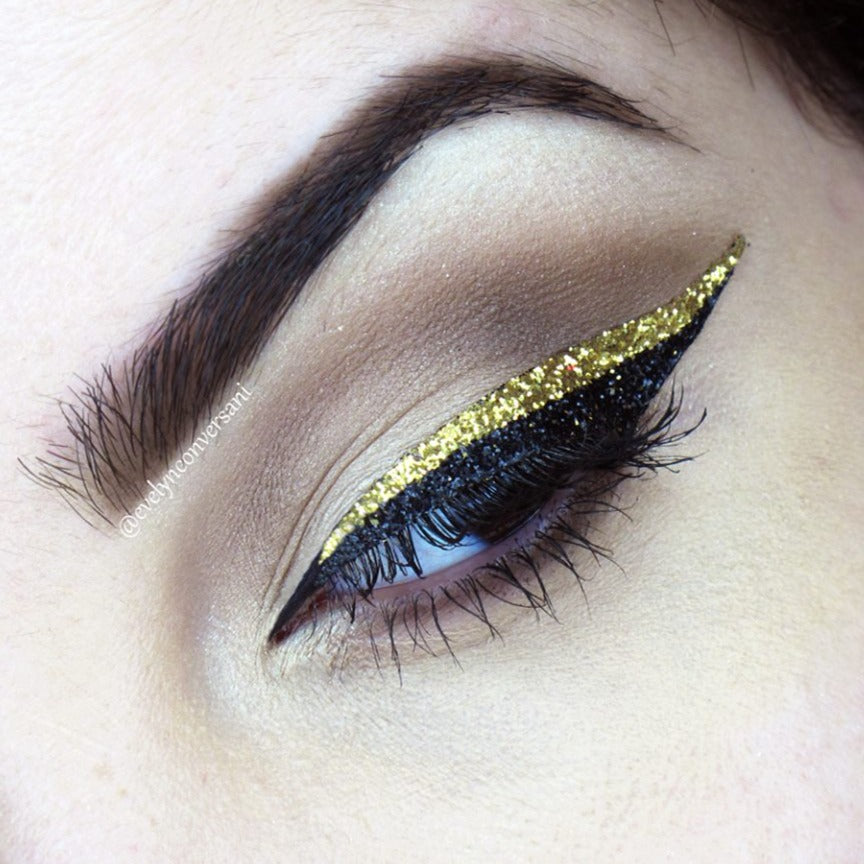 The Eyeliner Sticker Black and Gold CLASSIC - 2 pairs