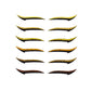 Classic Shades of Gold - Eyeliner sticker 6 Pairs