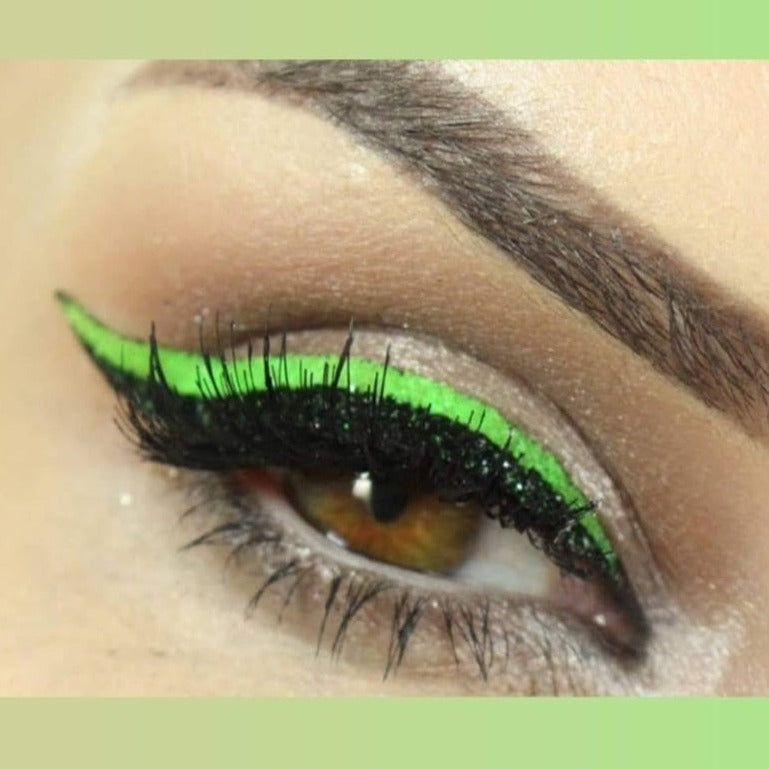 Green and online black eyeliner